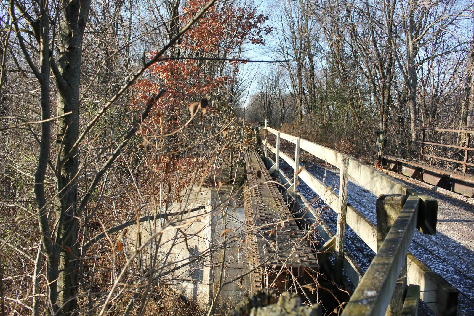 Looking west